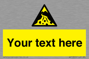 Custom Warning: Debris flow zone